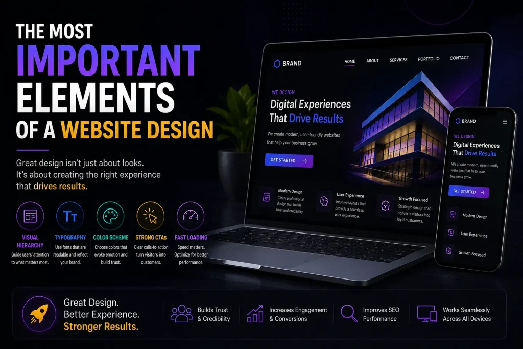 most important elements of website design