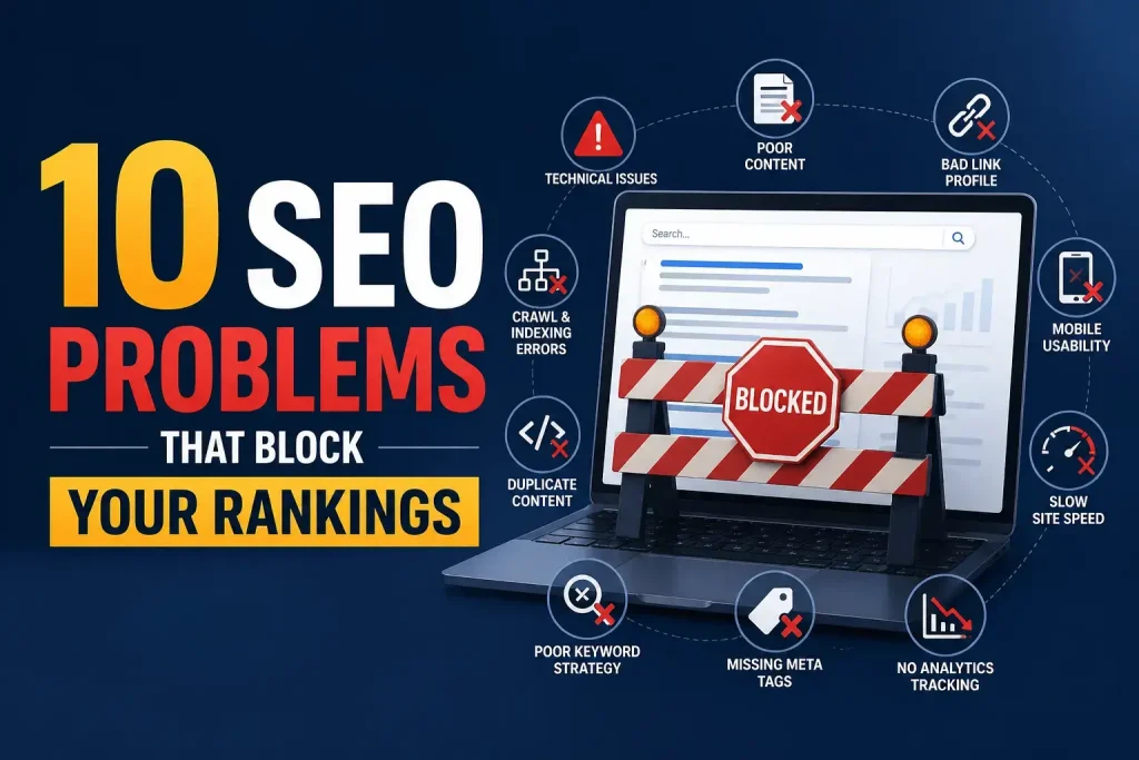 10 SEO Problems That Block Your Rankings