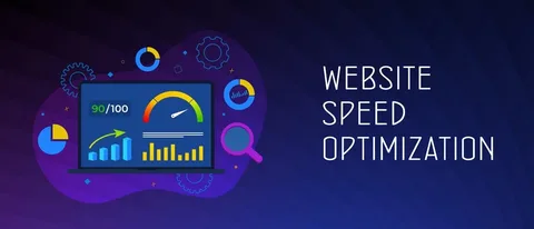 Website speed optimization services dashboard showing improved Core Web Vitals scores for Dubai business website performance