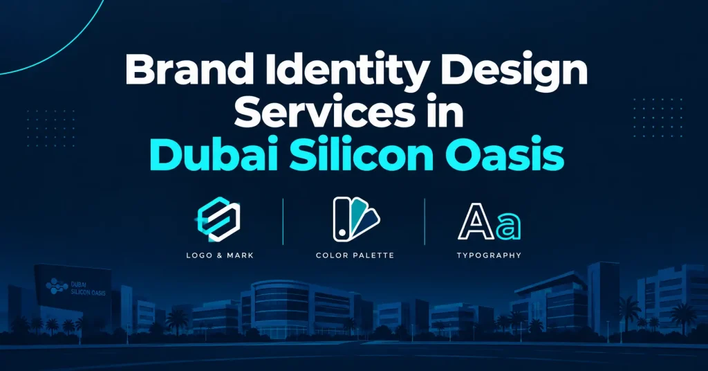 Brand identity design services in Dubai Silicon Oasis illustration