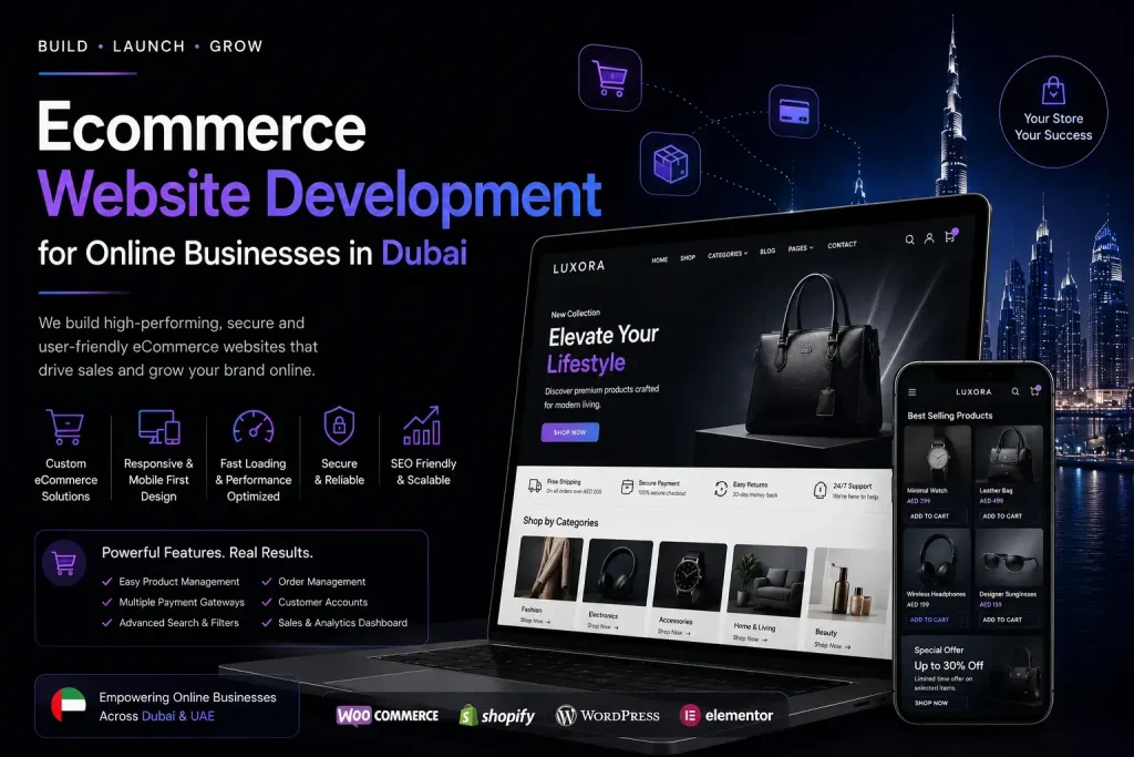 Ecommerce Website Development for Online Businesses in Dubai