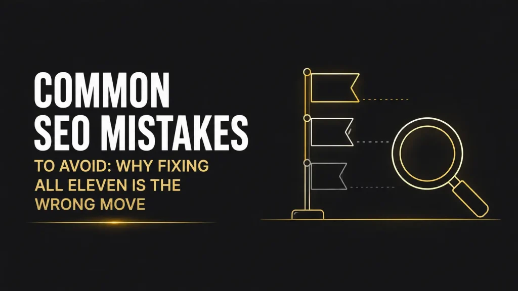 Common SEO mistakes to avoid, priority triage for UAE businesses, C Zone Star