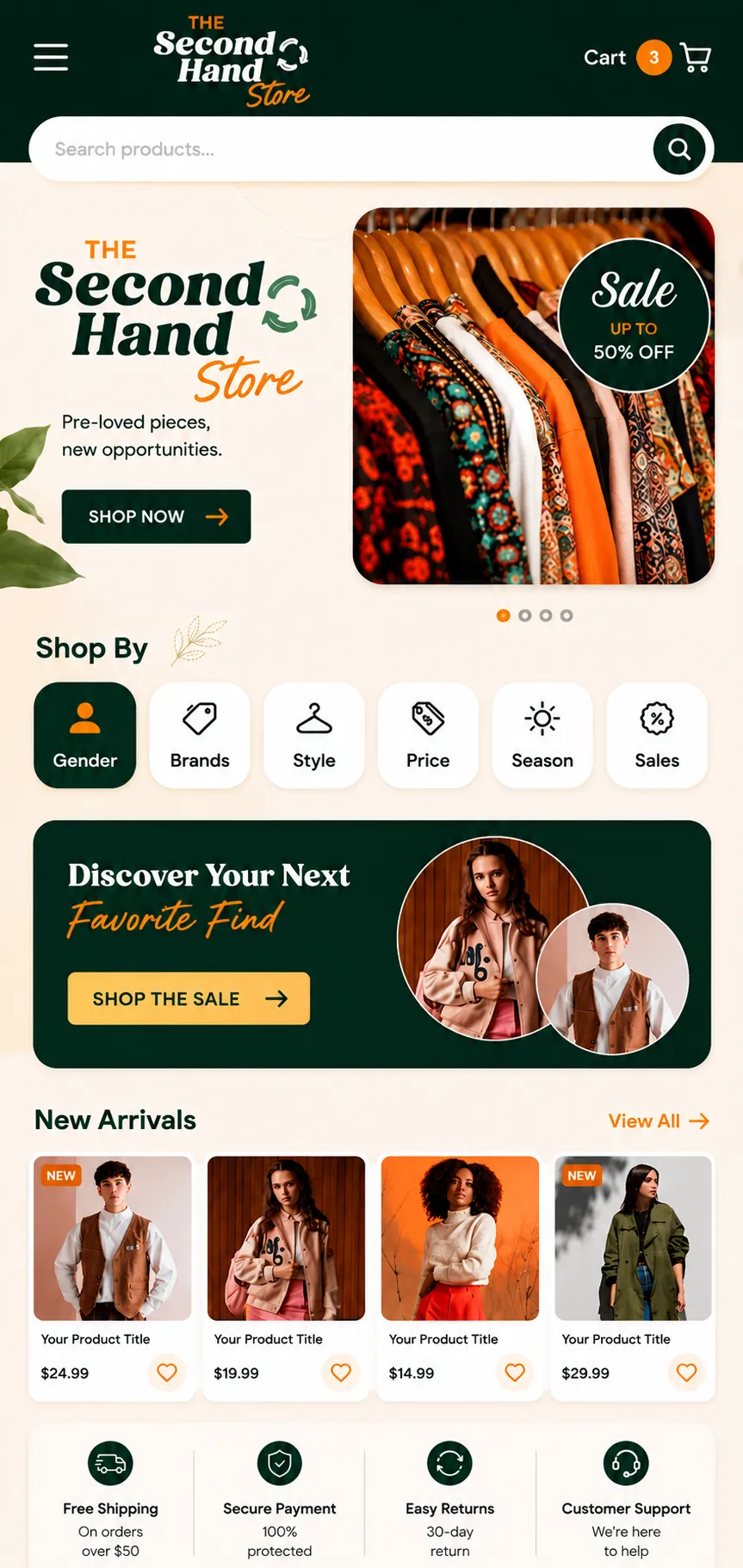 Shopify mobile store