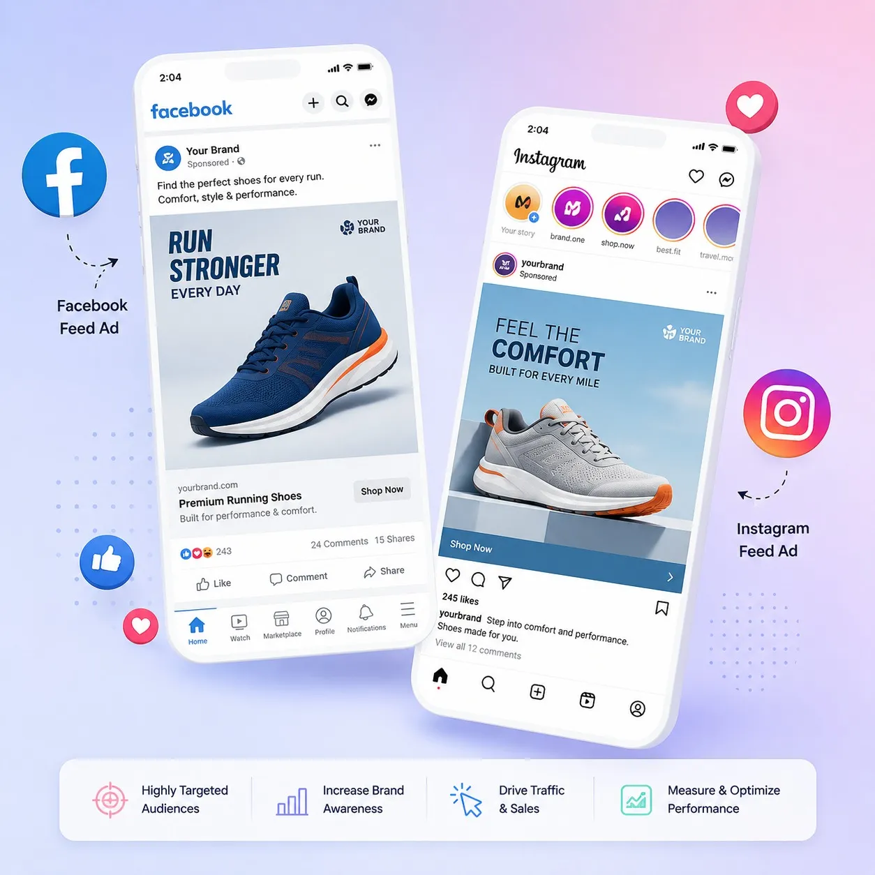 Google Ads search, shopping and performance campaigns