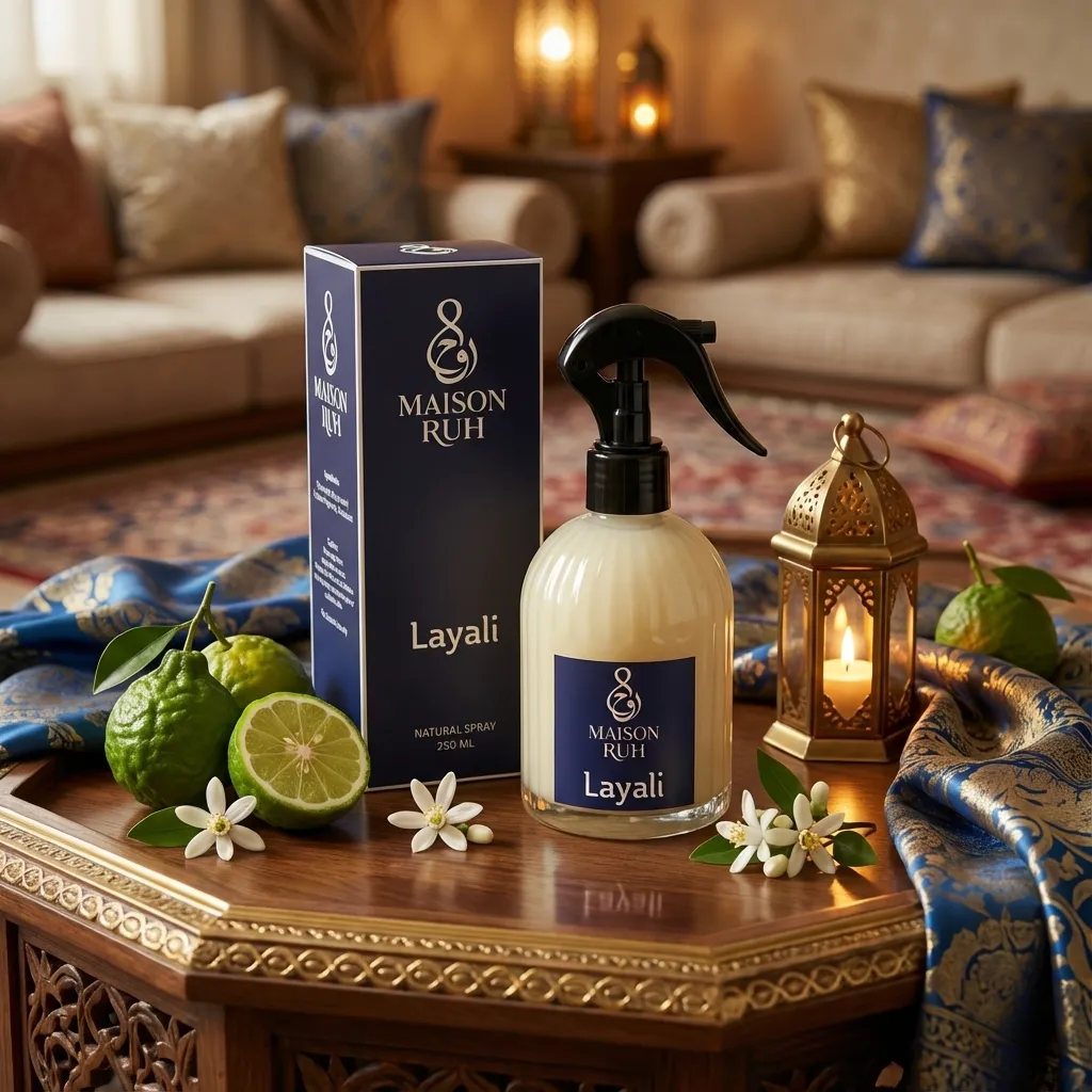 Maison Ruh Layali product campaign visual