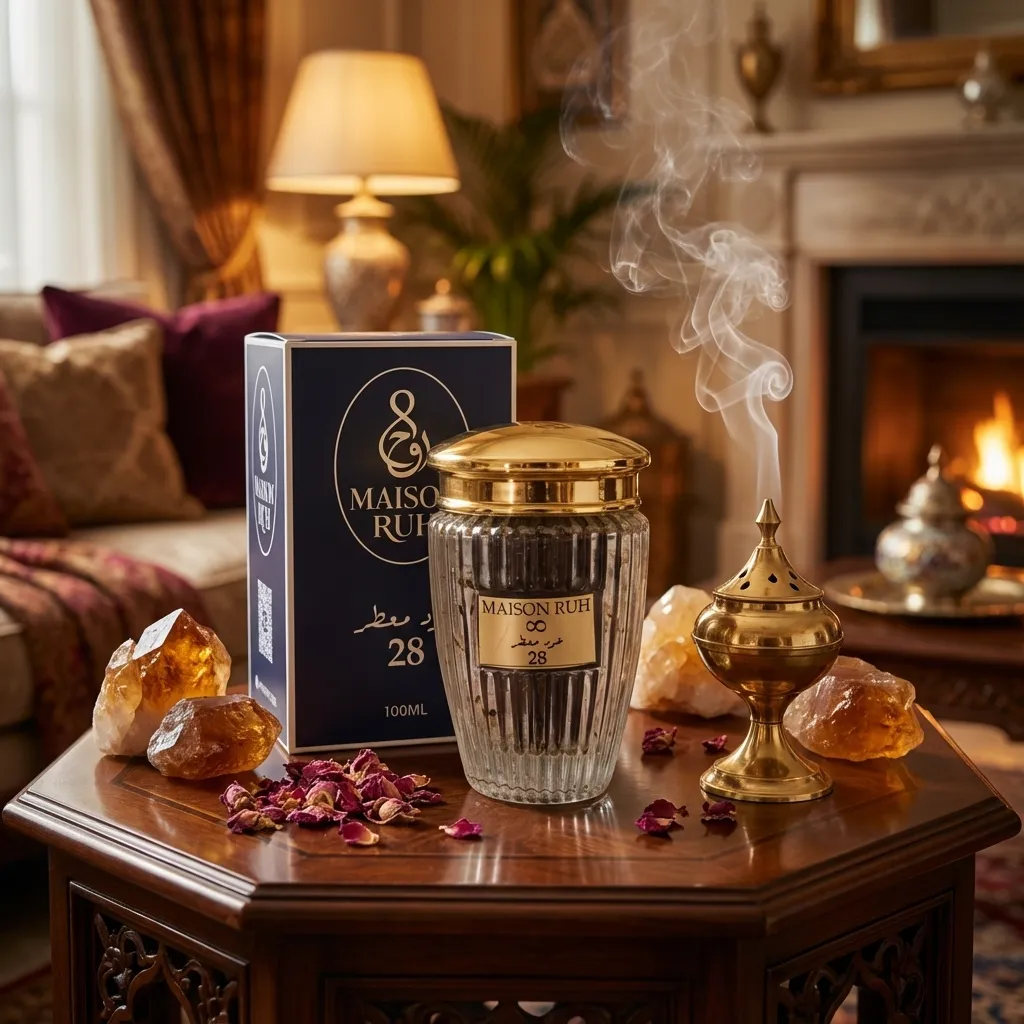 Maison Ruh oud product campaign visual